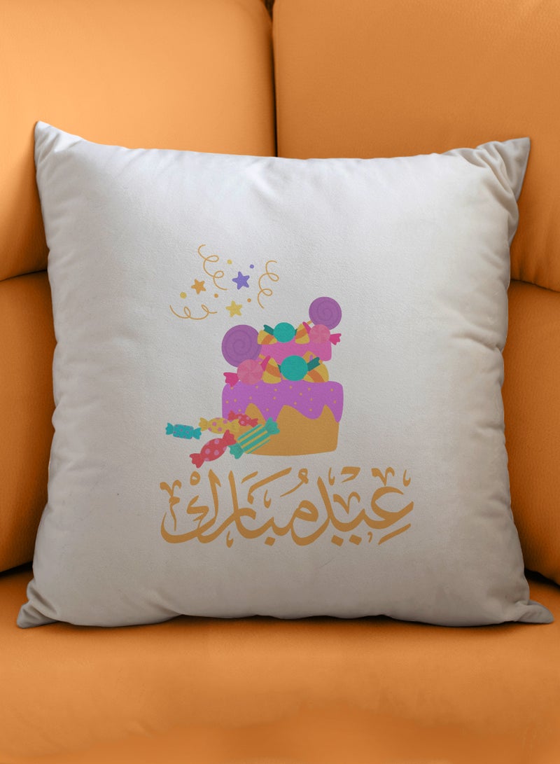 لوحة غطاء وسادة من البوليستر بتصميم عيد مبارك - Image 4